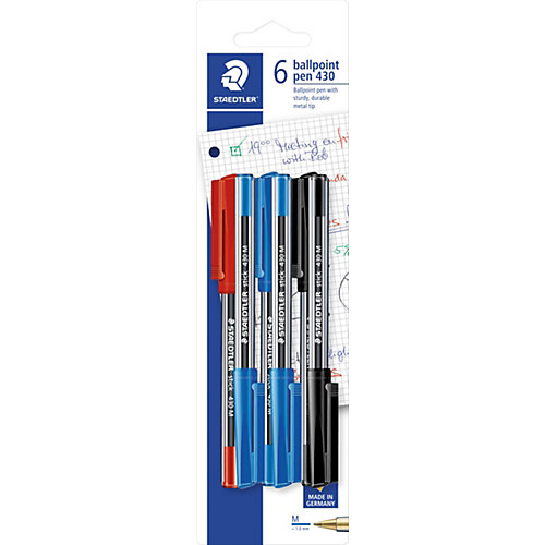 Шариковая ручка Stick, 0,5мм, 6 шт. от Staedtler