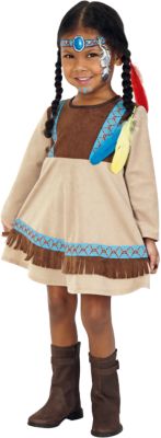 104 Verkleidung Spielen Kinder Indianer Kostüm Indianerin Kleid für Mädchen Gr 
