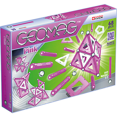 Магнитный конструктор Geomag "Pink", 68 деталей от Geomag
