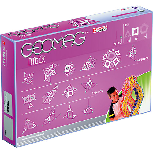 Магнитный конструктор Geomag "Pink", 68 деталей от Geomag