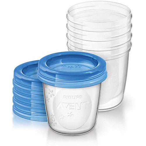 Контейнеры с крышками для хранения питания 5 шт. 180 мл, Philips Avent от PHILIPS AVENT