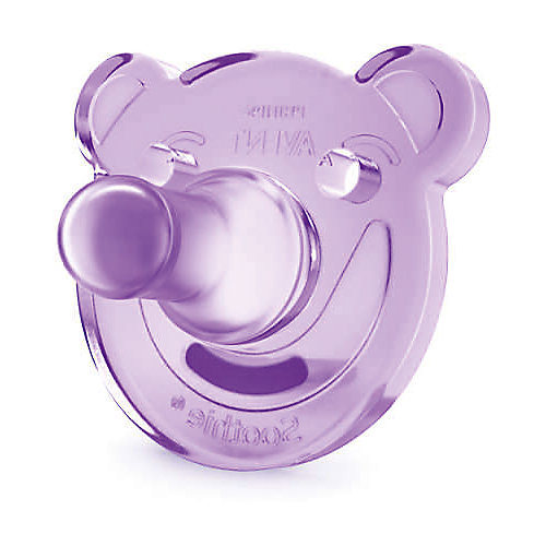 Соска-пустышка с щитком 0-3 мес, 2шт., Philips Avent, розовый/фиолетовый от PHILIPS AVENT