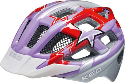 Fahrradhelm Kailu Sternchen, lila-rot rot/lila Gr. 49-53