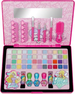 Большой Игровой набор детской декоративной косметики в кейсе, Barbie