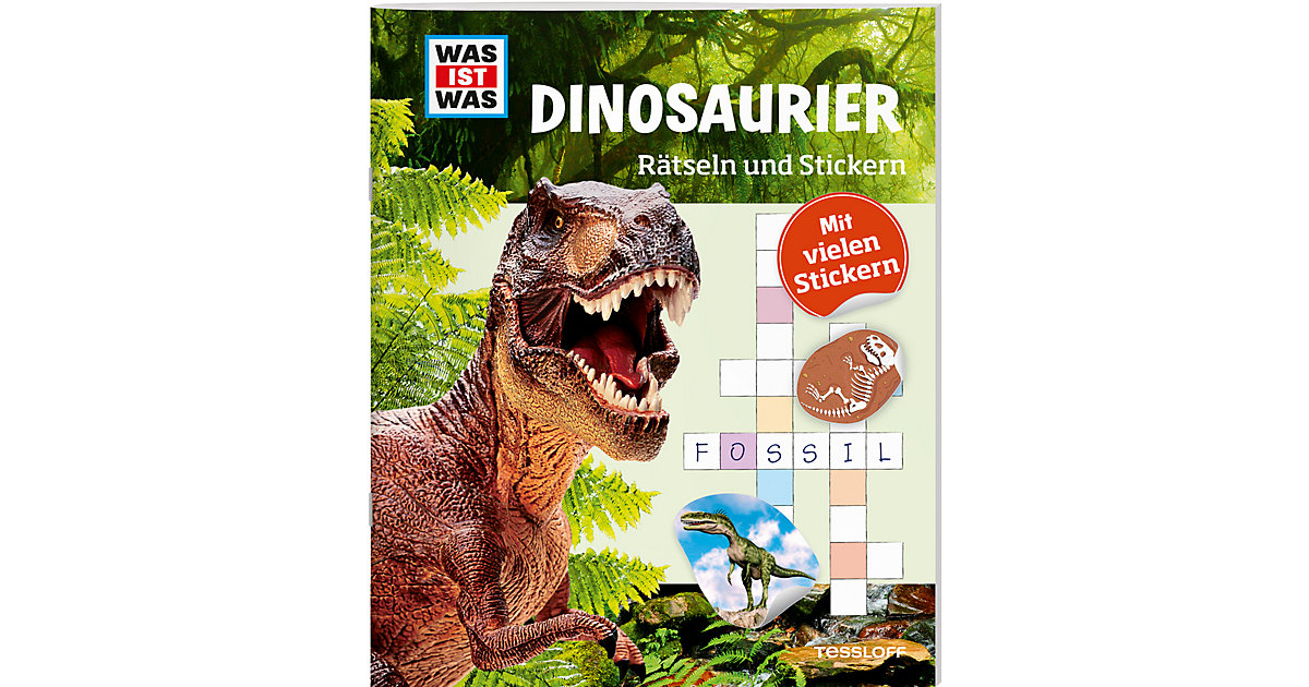 Buch - WAS IST WAS: Dinosaurier, Rätseln und Stickern
