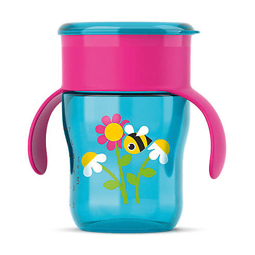 Чашка-поильник с ручками, Philips Avent, 260 мл., бирюзовый/ровый от PHILIPS AVENT