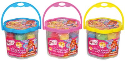 Пластилин в ведре, Winx Club, 7 цветов