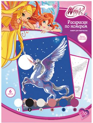 Раскраска по номерам "Единорог"