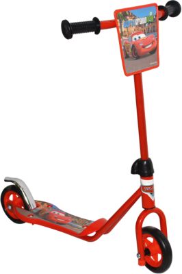 Двухколесный самокат "Тачки" с декоративной панелью