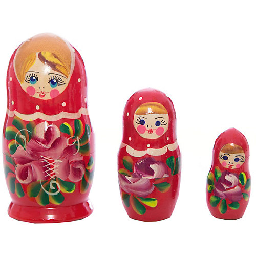 Матрешка 3 в 1 расписная, Бэмби от Бэмби
