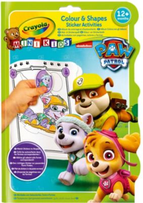 Раскраска с фигурными наклейками "Щенячий патруль"