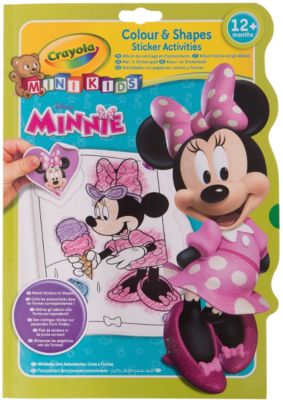 Раскраска с фигурными наклейками "Минни Маус"