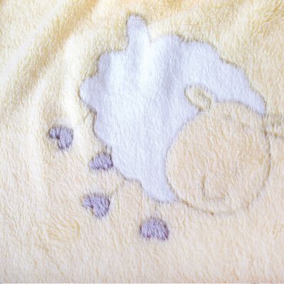Плед-покрывало Барашки Velsoft, 100% мк-р 150х200 2-сторон., Baby Nice,  желтый