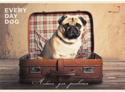 Альбом для рисования "Пес-путешественник", 20л