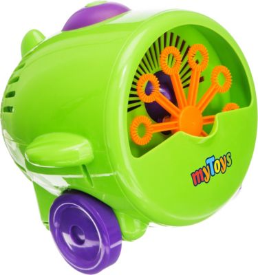 Seifenblasenmaschine Seifenblasen Maschine im lustigen Fliegerlook für Kinder 