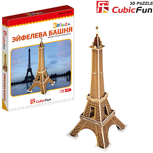 Пазл 3D "Эйфелева башня (Франция) (мини серия)", CubicFun от CubicFun