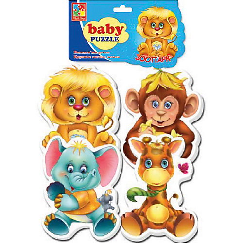 Мягкие пазлы "Зоопарк", Vladi Toys от Vladi Toys