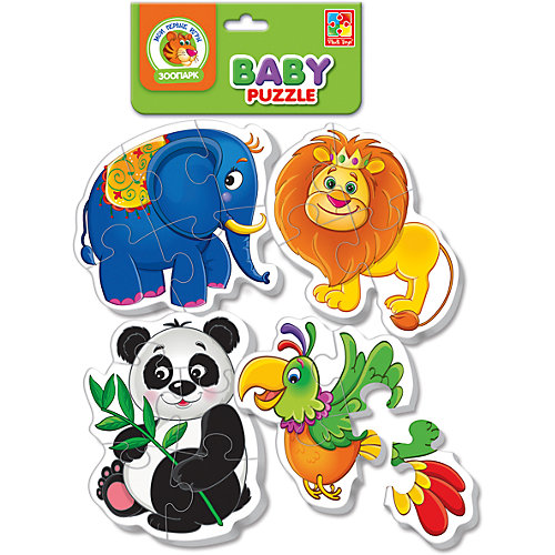 Мягкие пазлы" Зоопарк", Vladi Toys от Vladi Toys