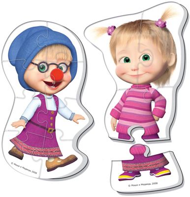 Мягкие пазлы Maxi "Маша и Медведь", Vladi Toys