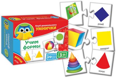 Мини-игры "Учим формы", Vladi Toys