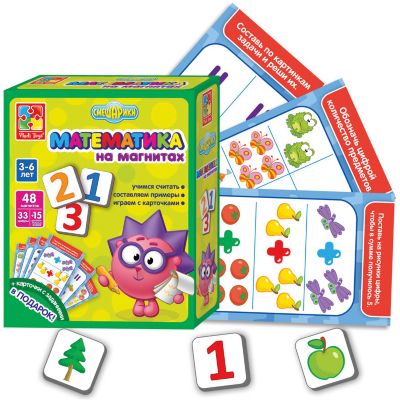Игра "Математика на магнитах", Смешарики, Vladi Toys
