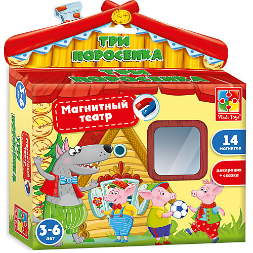 Магнитный театр "Три поросенка" , Vladi Toys