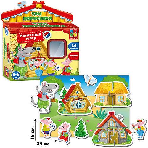 Магнитный театр "Три поросенка" , Vladi Toys