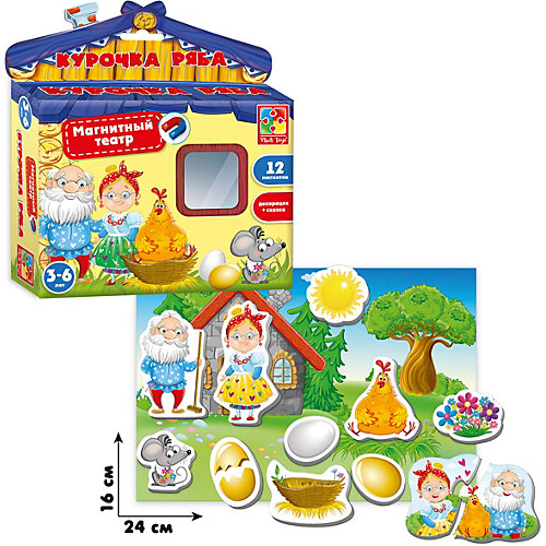 Магнитный театр "Курочка Ряба" , Vladi Toys от Vladi Toys