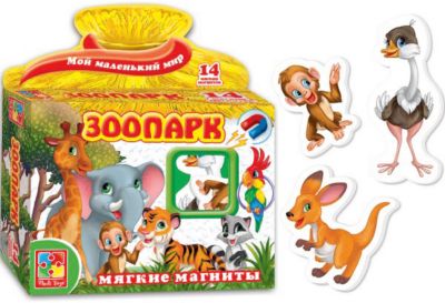 Игра на магнитах "Зоопарк", Vladi Toys