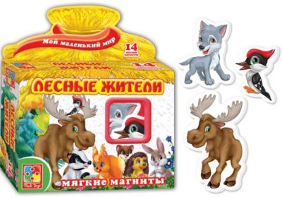 Игра на магнитах "Лесные жители", Vladi Toys