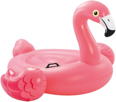 Schwimmtier-Flamingo rosa--Aufblastier-Ø 116-Schwimmring-Luftmatratze--Badespass 