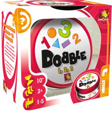 Asmodee Dobble 1 2 3 Spiel Lernspiel Zahlenspiel Kinderspiel Formen Farben 