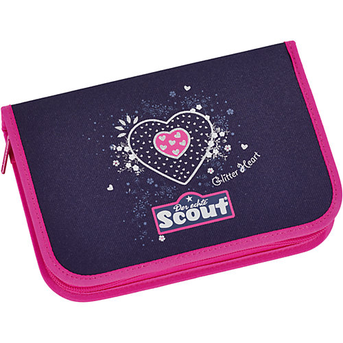 Ранец Scout "Sunny exklusiv" Мерцающее сердце, 4 предмета от Scout