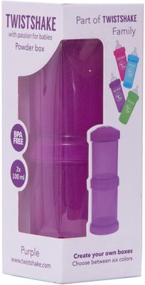 Контейнер для сухой смеси 100 мл. 2 шт., TwistShake, фиолетовый