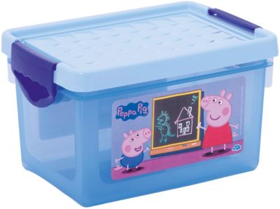 Ящик для хранения мелочей "Свинка Пеппа" 5,1л, Little Angel, голубой