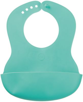Нагрудник пластиковый детский "BABY PLASTIK BIB", Happy Baby, ментоловый