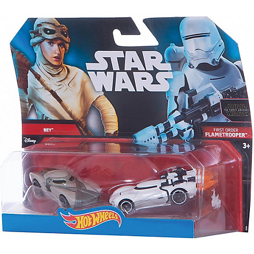 Набор машинок Hot Wheels "Star Wars" Рей и Штурмовик первого ордена от Mattel