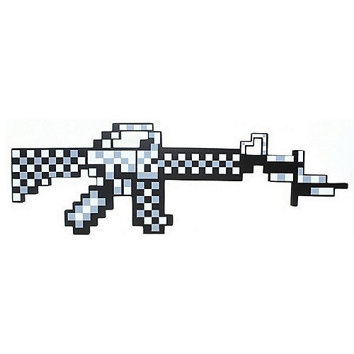 Пиксельный автомат, серый, 62 см, Minecraft от Pixel Crew