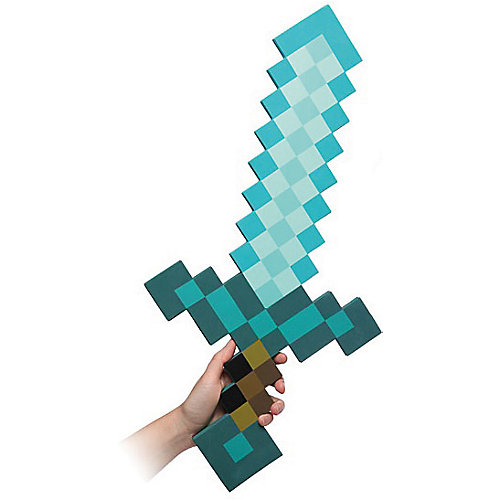 Пиксельный меч, изумрудный, 60 см, Minecraft от Pixel Crew