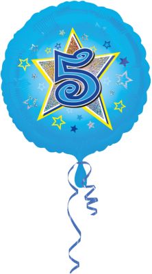 Folienballon Blaue Sterne 5 43 Cm Amscan Mytoys