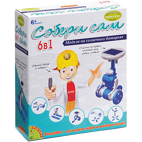 Французские опыты "Собери сам 6 в 1" (6 экспериментов) от Bondibon