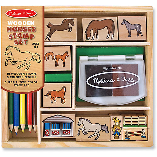 Набор печатей Melissa & Doug "Лошади" от Melissa & Doug