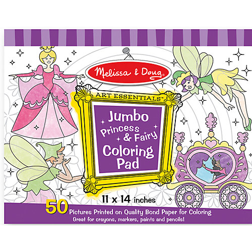 Гигантская раскраска "Принцесса и Фея" 36*28 см для девочек? Melissa&Doug от Melissa & Doug