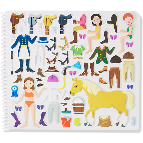 Делюкс-книжка с многоразовыми наклейками Melissa & Doug Конюшня от Melissa & Doug