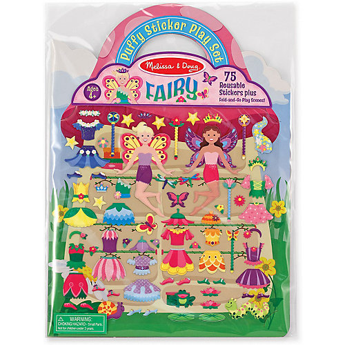 Книжка с многоразовыми наклейками "Феи" от Melissa & Doug