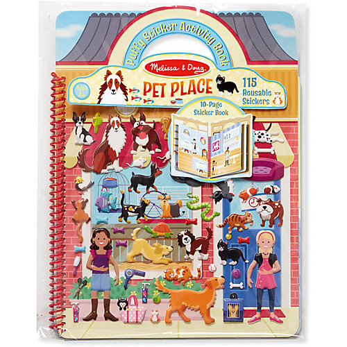 Книжка с многоразовыми наклейками " Животные" от Melissa & Doug