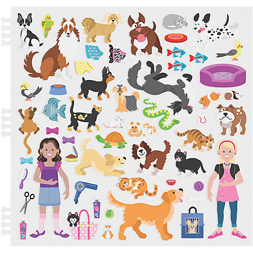 Книжка с многоразовыми наклейками " Животные" от Melissa & Doug