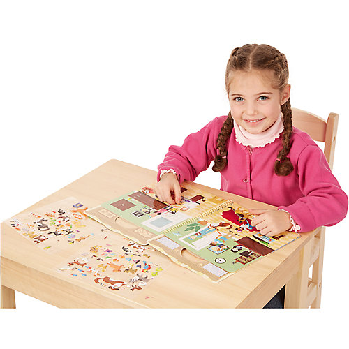 Книжка с многоразовыми наклейками " Животные" от Melissa & Doug
