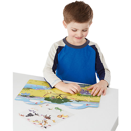 Книжка с многоразовыми наклейками "Сафари" от Melissa & Doug