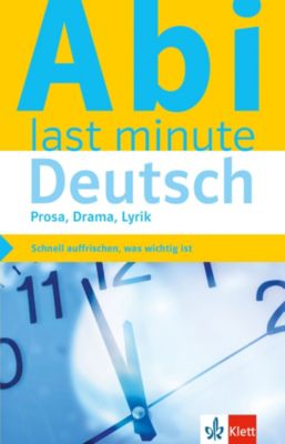 Buch - Abi last minute Deutsch Prosa, Drama, Lyrik